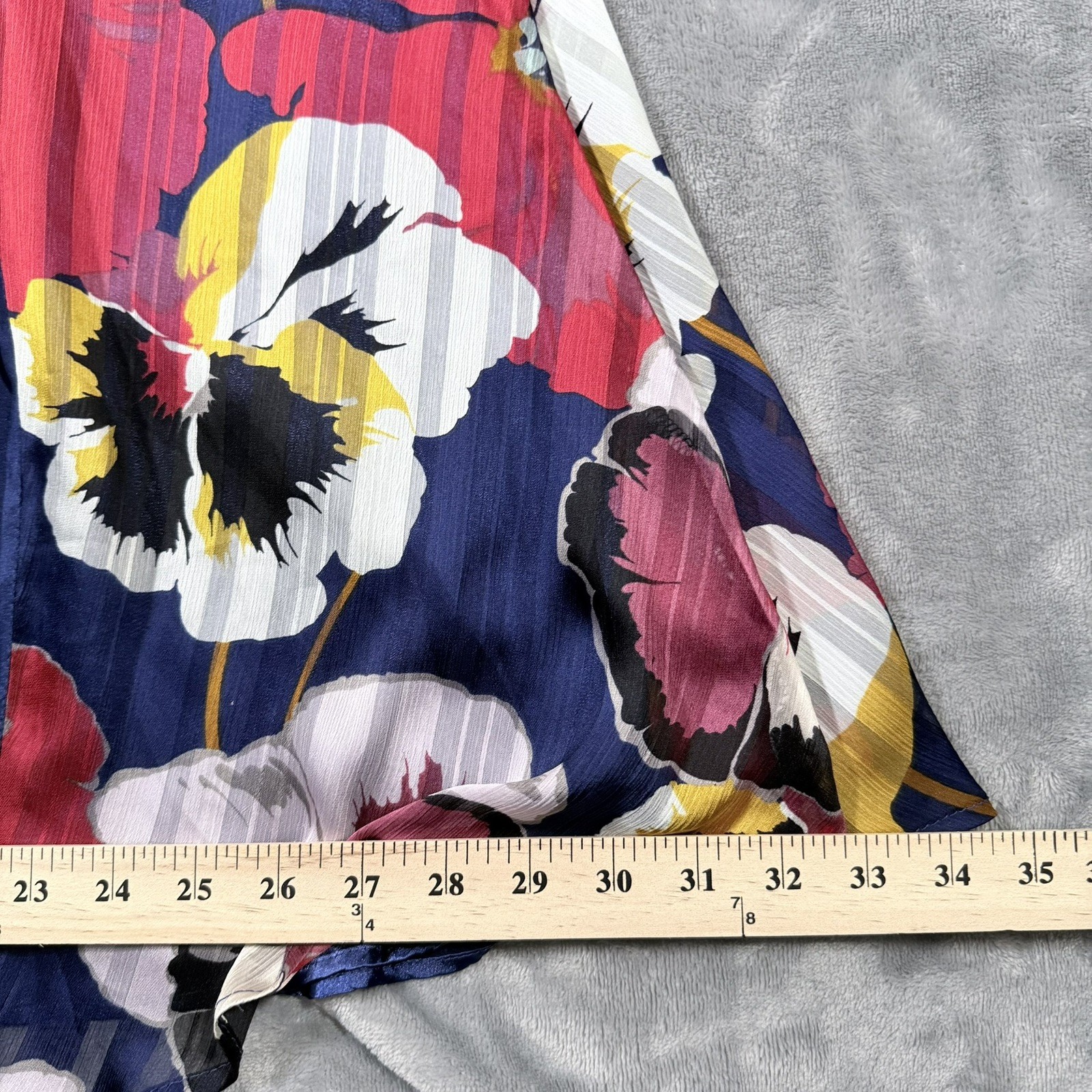 Lulus All About Love Royal Blue Floral Print Midi Dress SZ XS Cocktail Slit Sexy