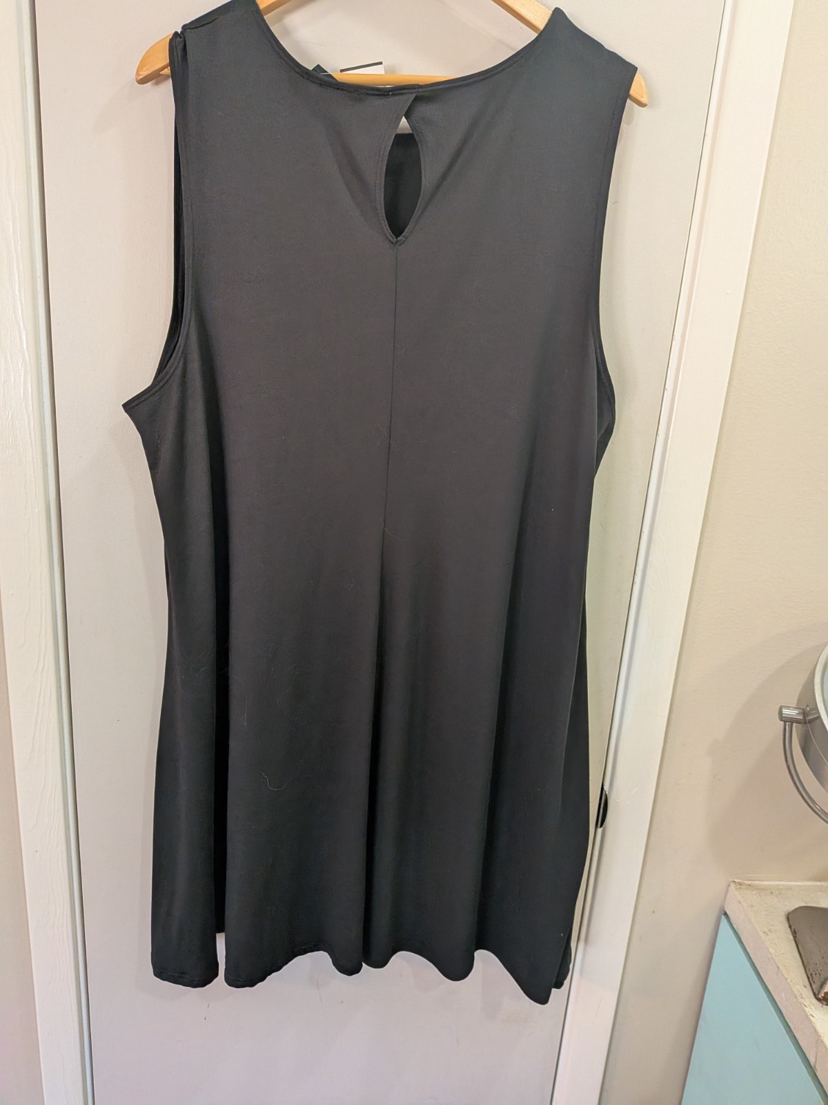 Allison Brittney Plus Sz. 3X Sleeveless Black Casual Dress New w/Tags