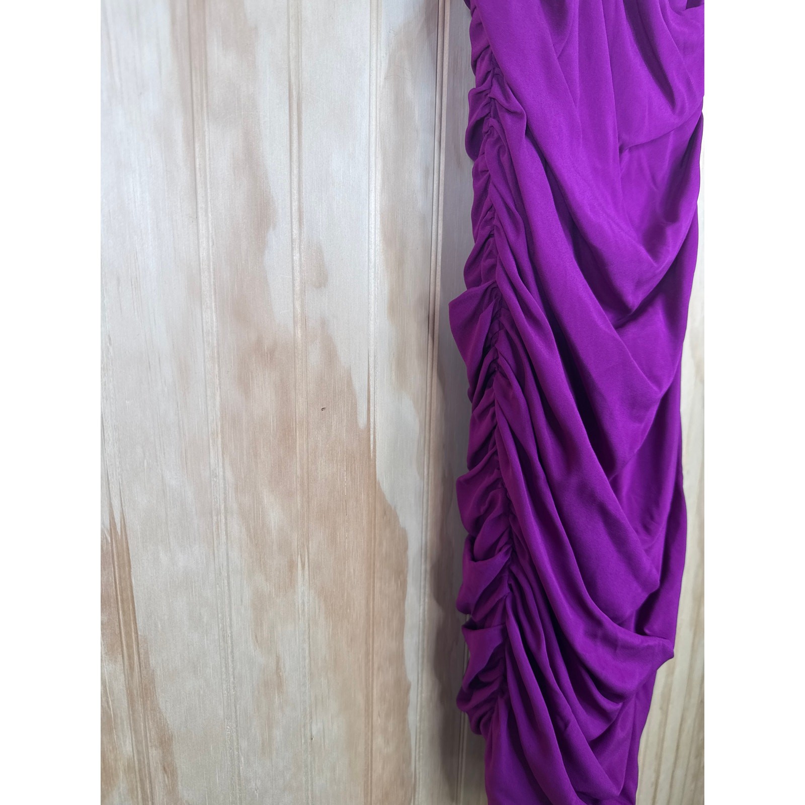 Jay Godfrey Silk Ruched Balloon Dress Fuchsia Purple Size 10