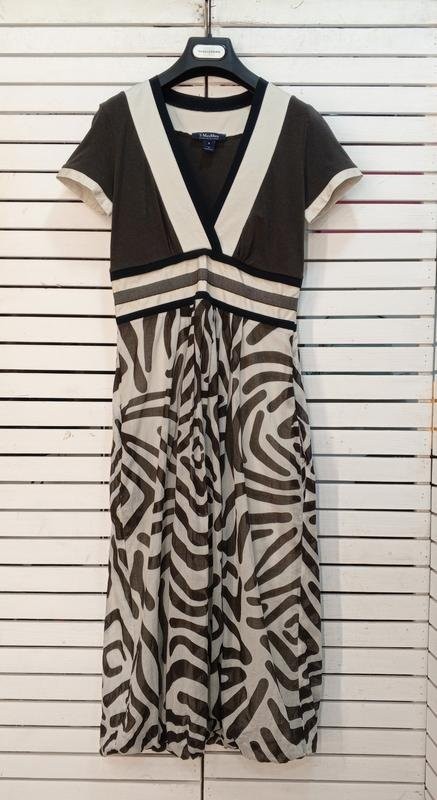 Women Max Mara Dress Grey Cotton XS