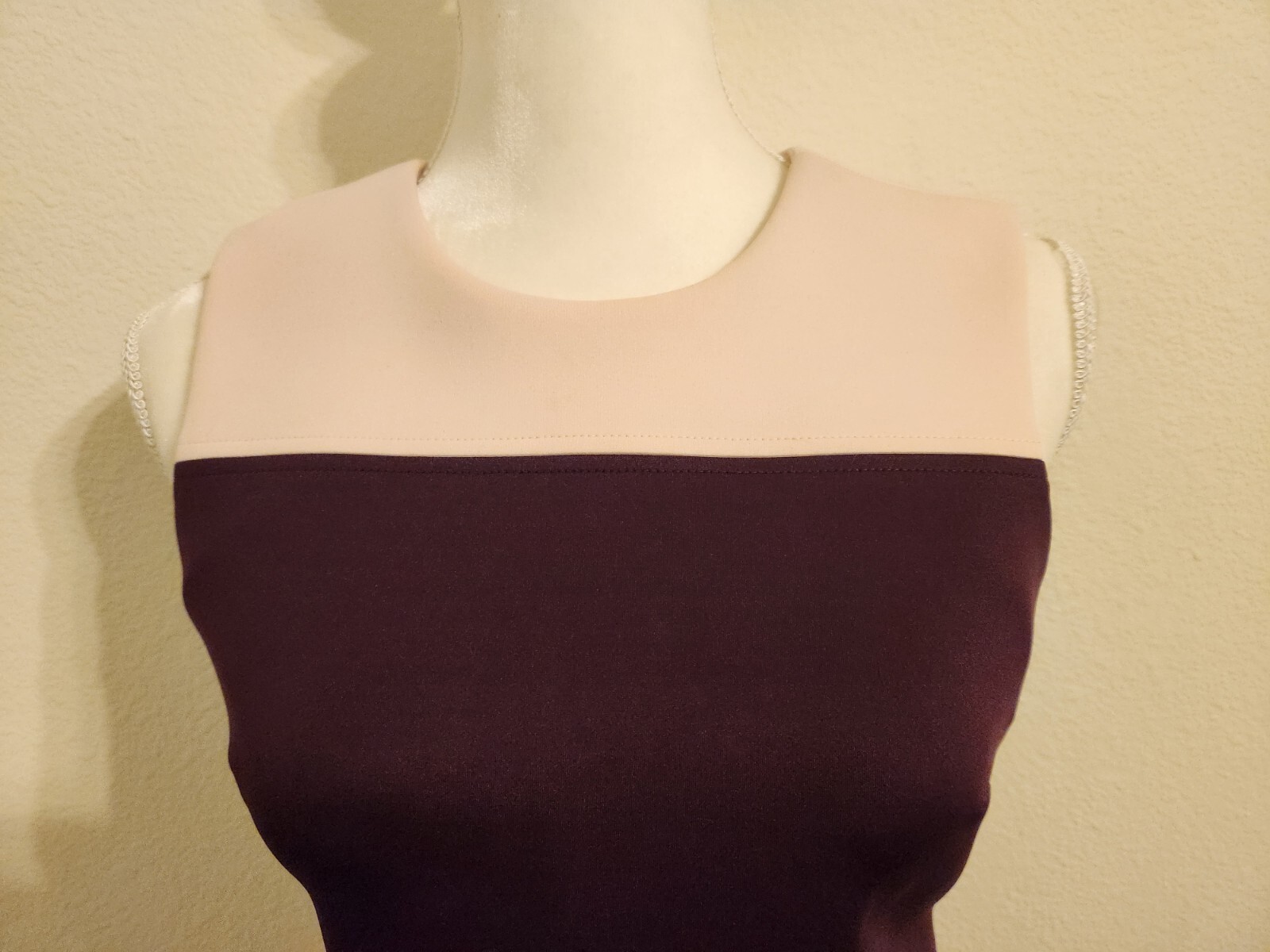 Tommy Hilfiger Pink and Maroon Asymmetrical Size 4 Polyester Dress NWOT