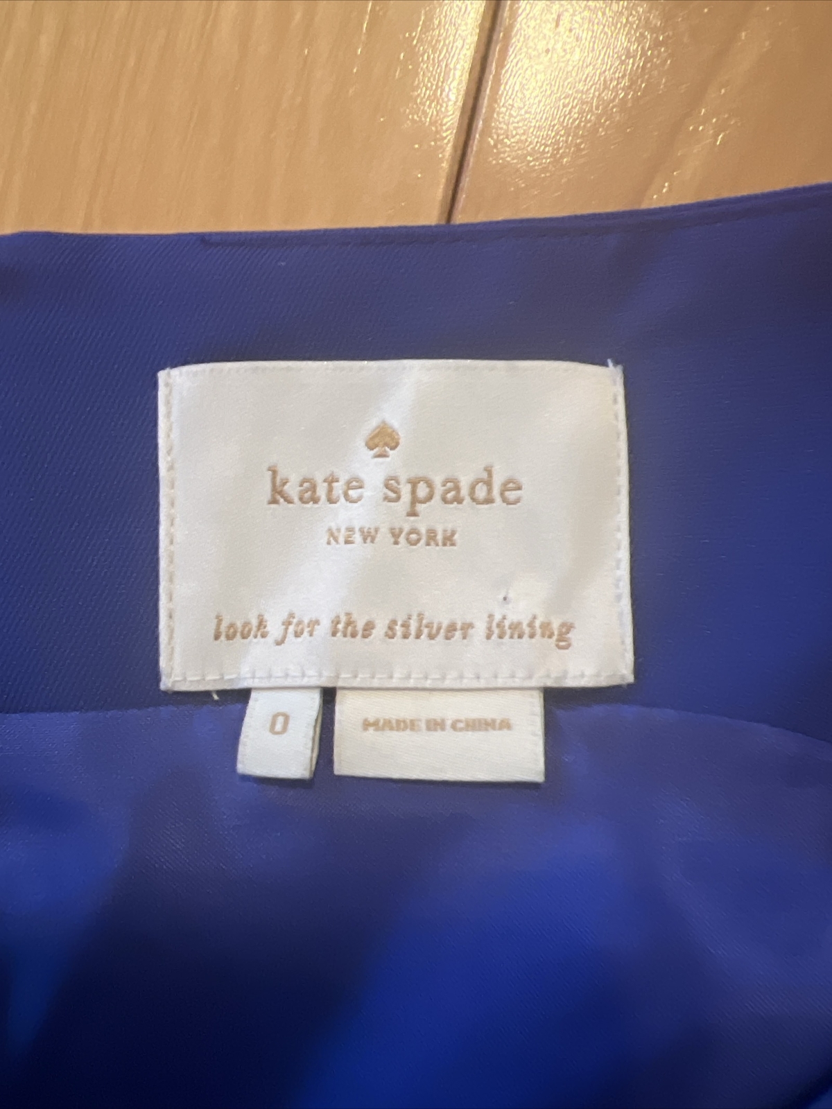 KATE SPADE Cupcake Skirt Sleeveless Dress Women’s Size 0 Lapis Blue