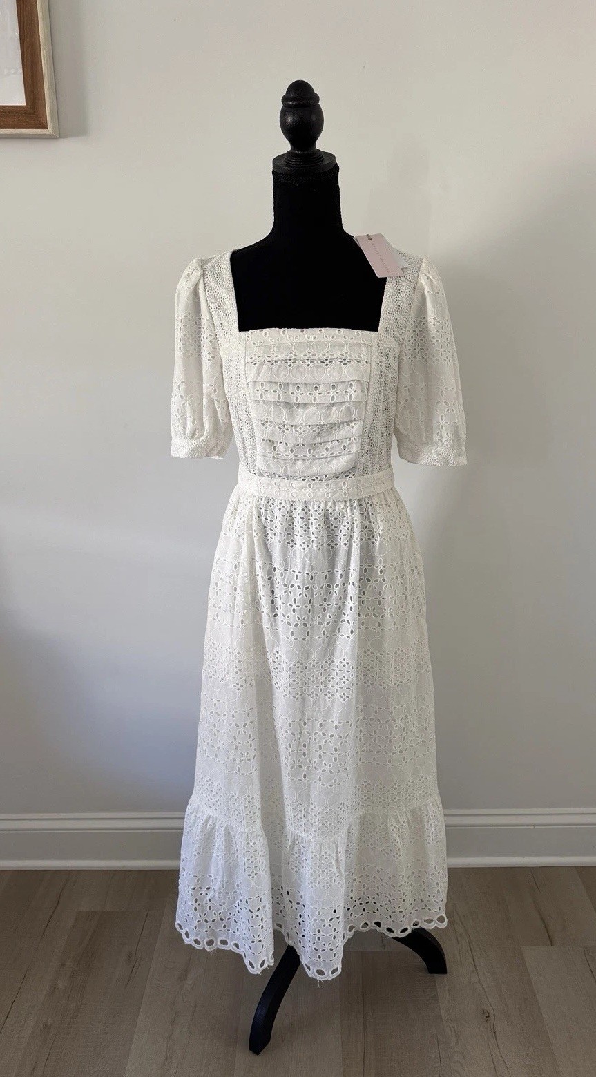 Rachel Parcell White Maxi Cotton Dress Size Medium New