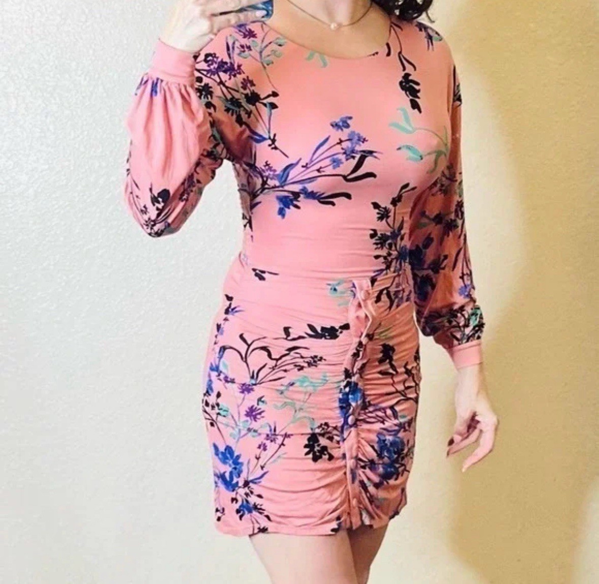 Revolve House of Harlow 1960 Womens Size Small Siri Japanese Floral Long Sleeve