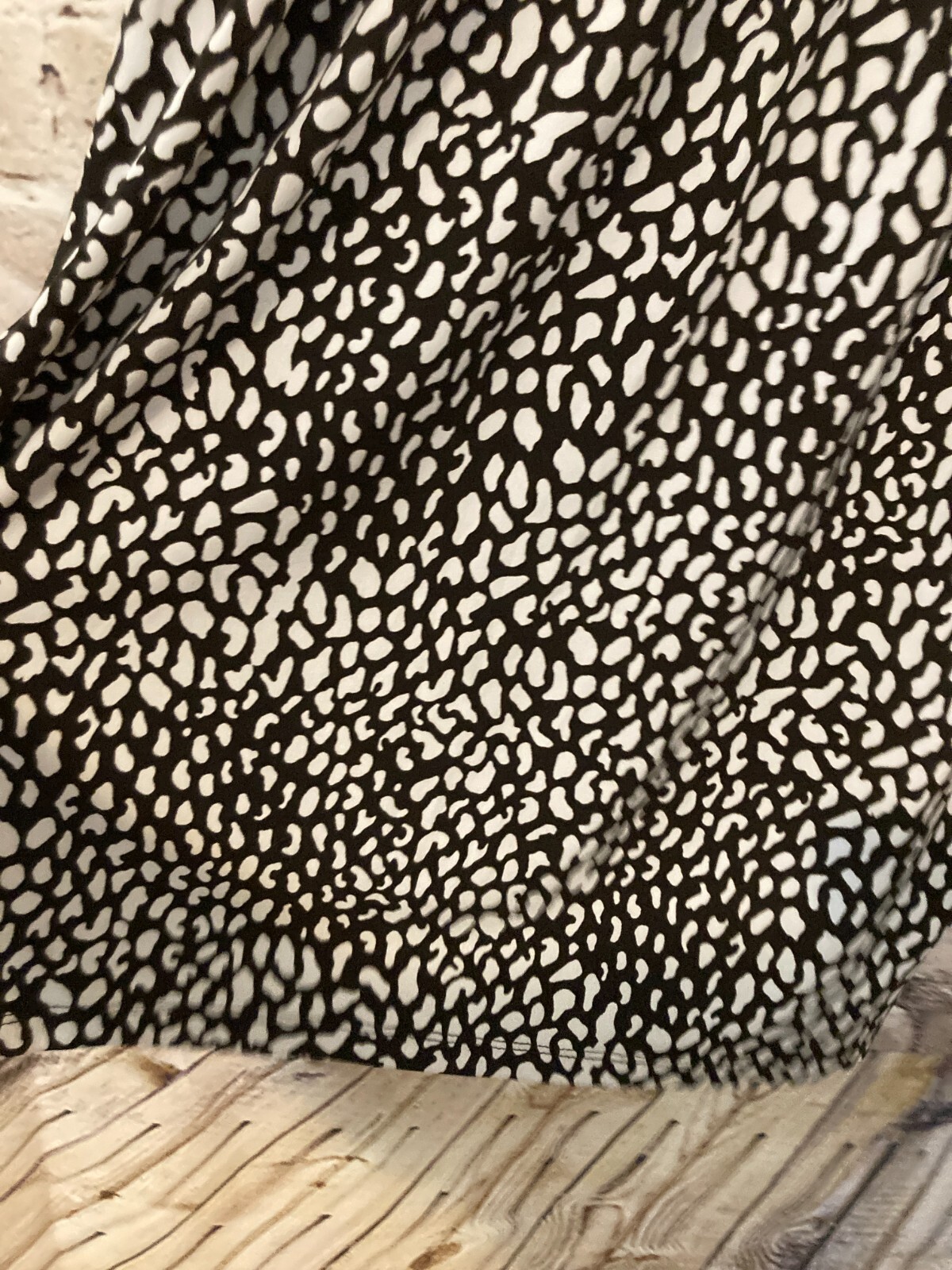 Enfocus Studio Dress Women 8 Chocolate Brown Animal Print Padded Stretch Cheetah