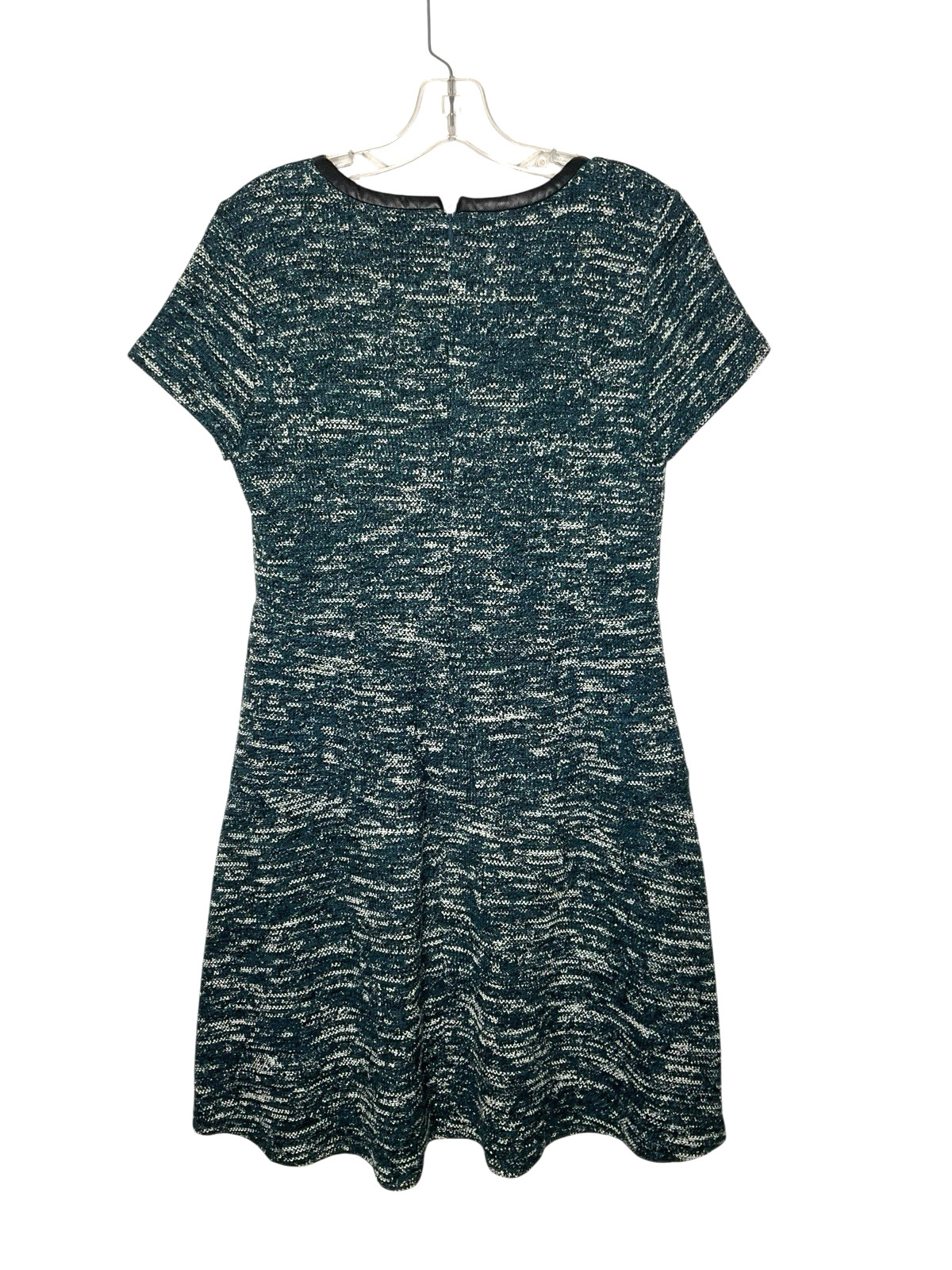 Talbots Marled Knit Sweater Dress Knee-Length Teal Size Womens Petite 10