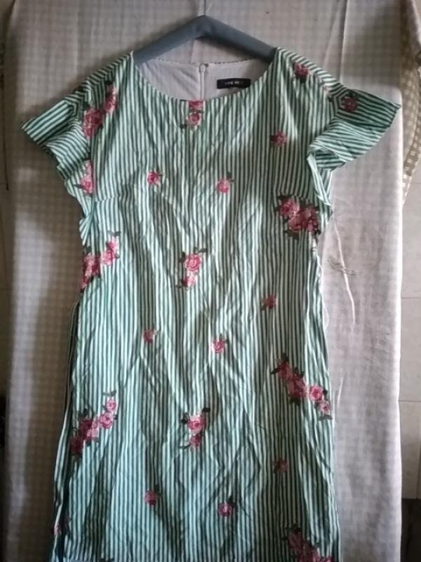 Women Nine West dress pink cotton 40/L/48