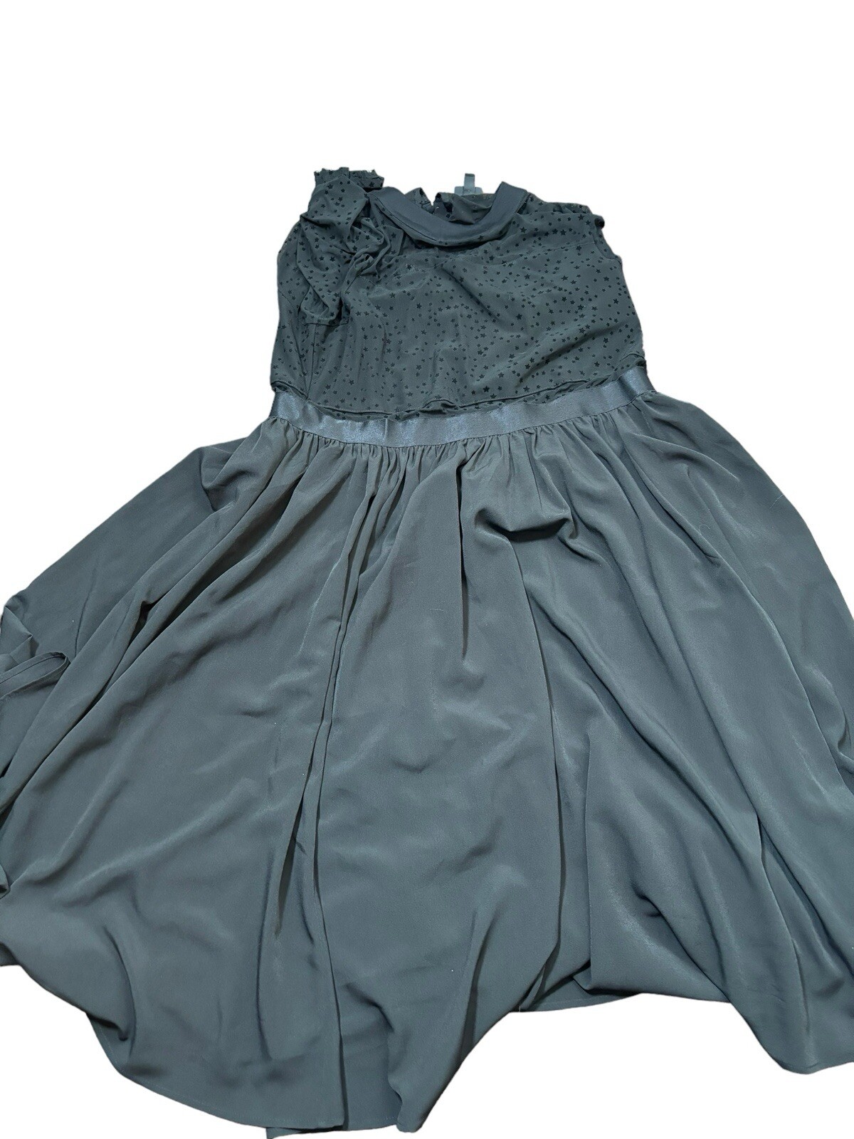 Torrid At The Knee Star Sheer Skater Dress in Deep Black Size 20
