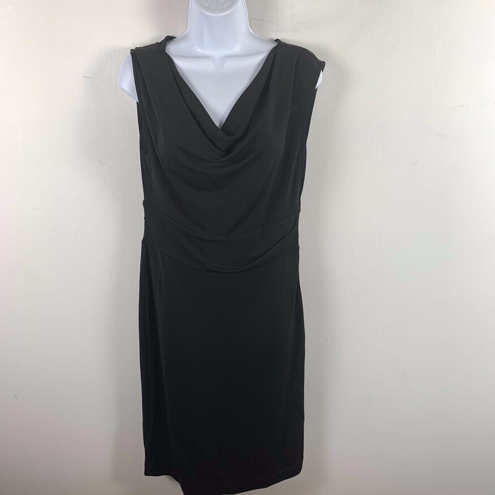 Ann Taylor Dress sz 8 Black Quiet Luxury City Chic Night Out Modern Classic NEW