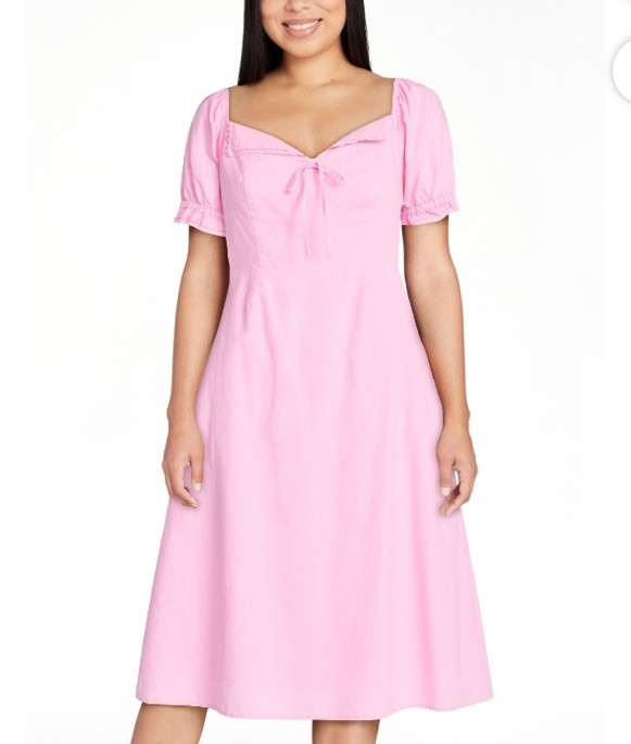 Scoop Women’s Lace Collar Size Small Pink Dress Sizes: S(4-6), M (8-10) New