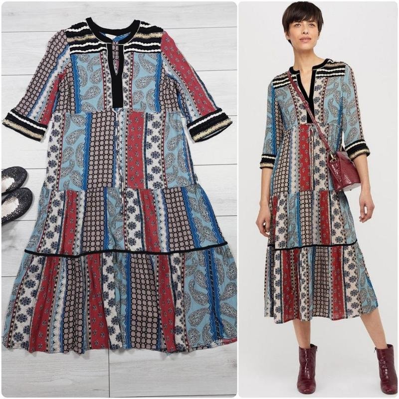 Women Monsoon Dress Multicolor Viscose L
