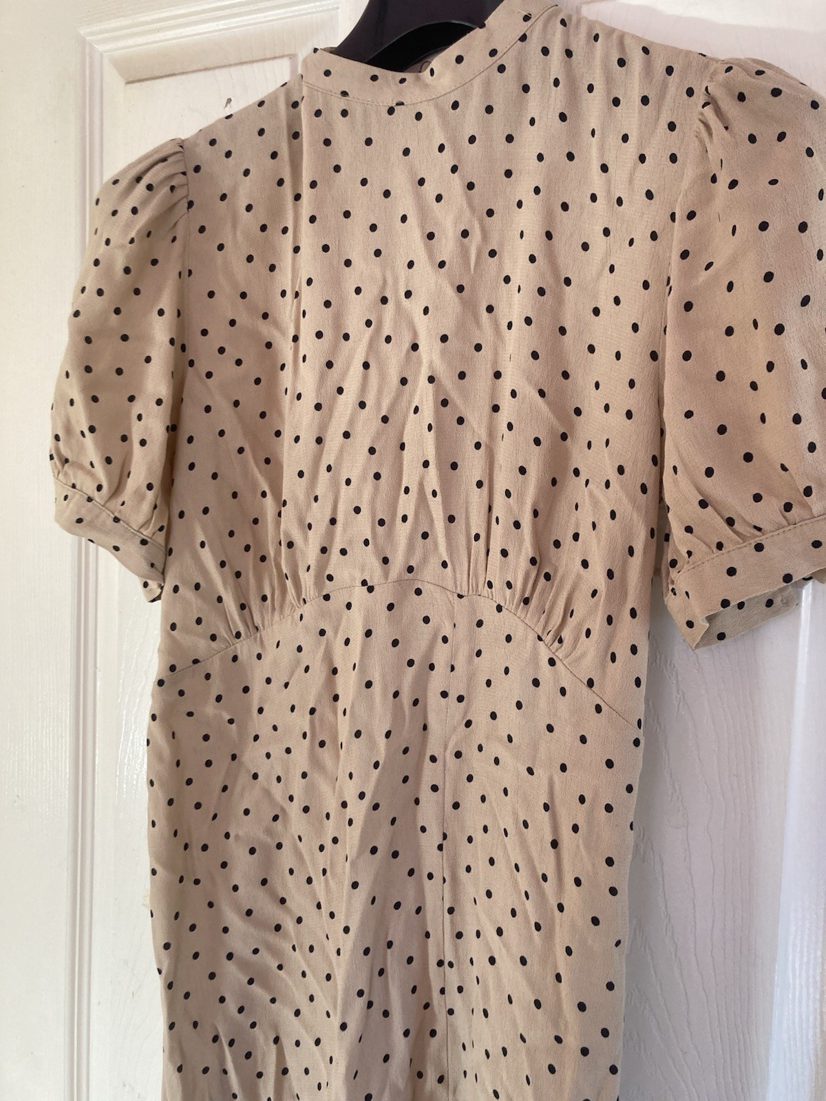 New Look Women’s Petite Midi Spotty Polka Dot Dress Size 10