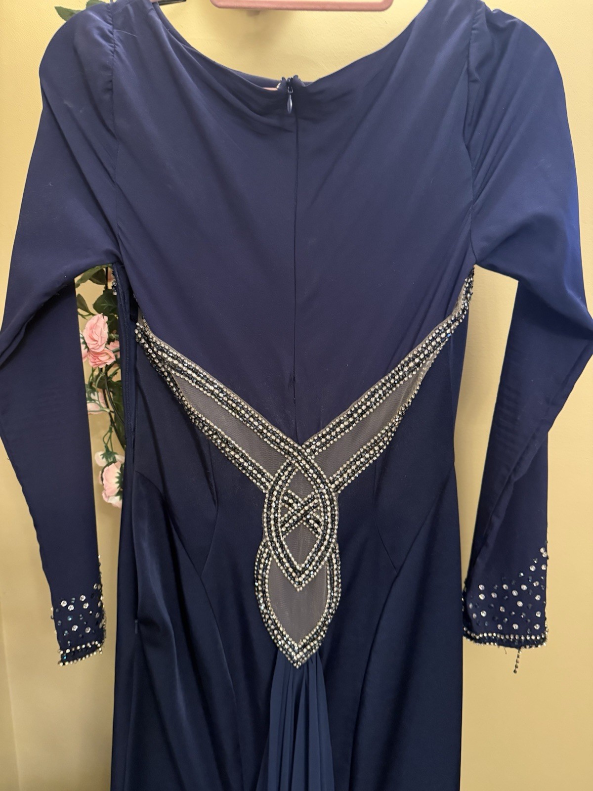 Navy slim dress