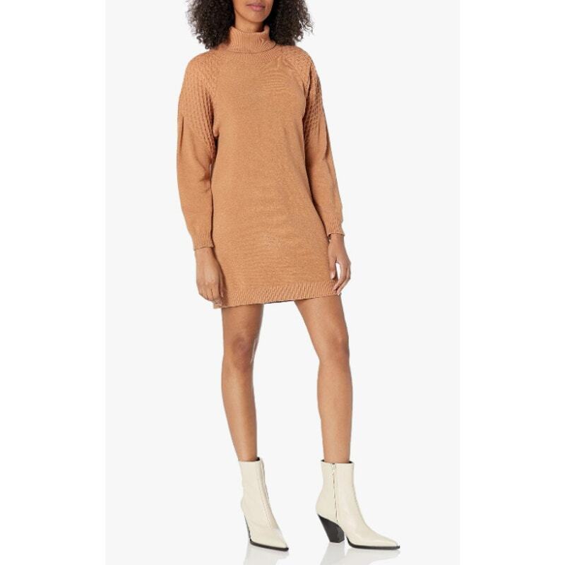 BB DAKOTA by Steve Madden Women’s Little Wing Dress, Light Camel, S