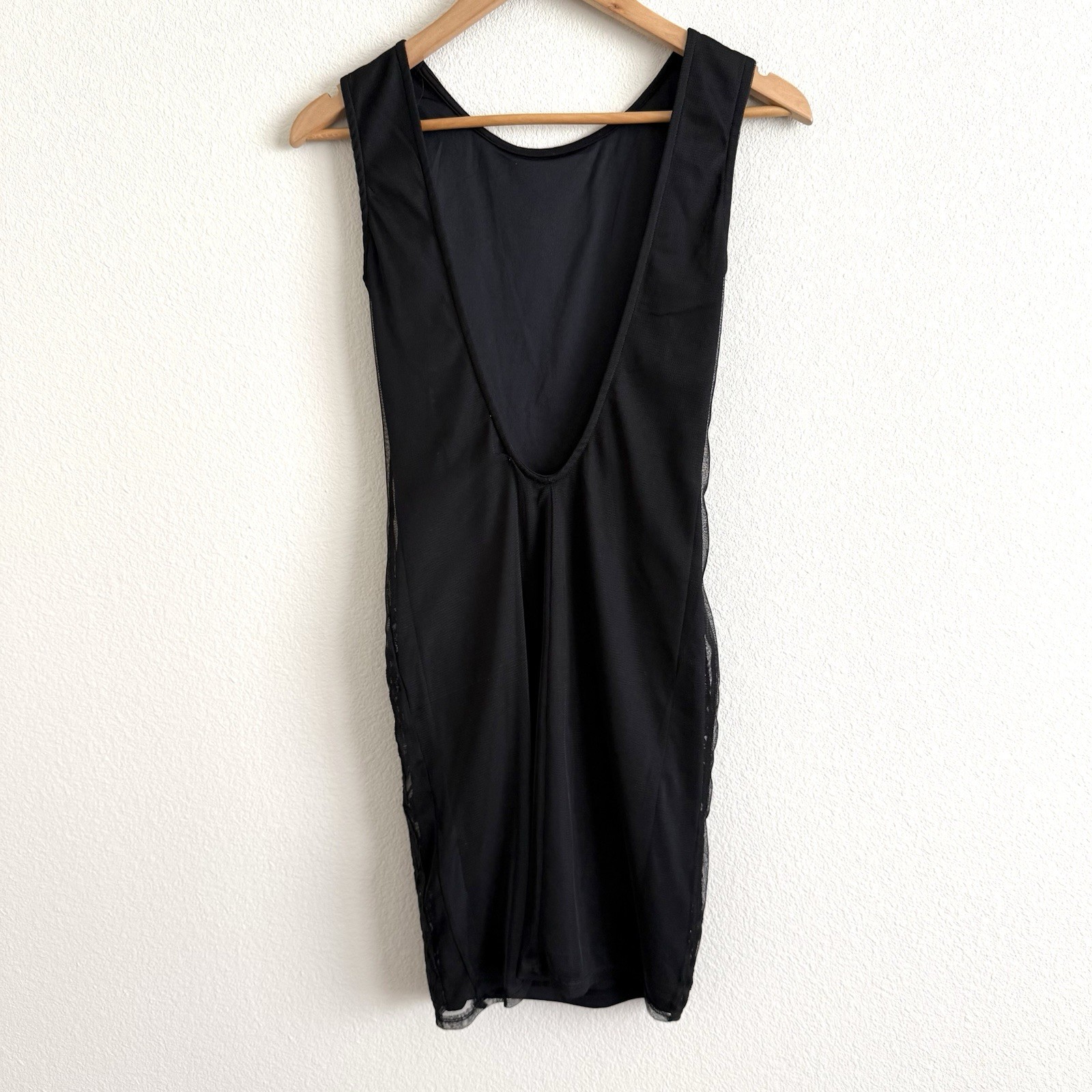 Zara Black Lace Backless Mini Dress Womens Medium Whimsigoth Dark Fairy Grunge