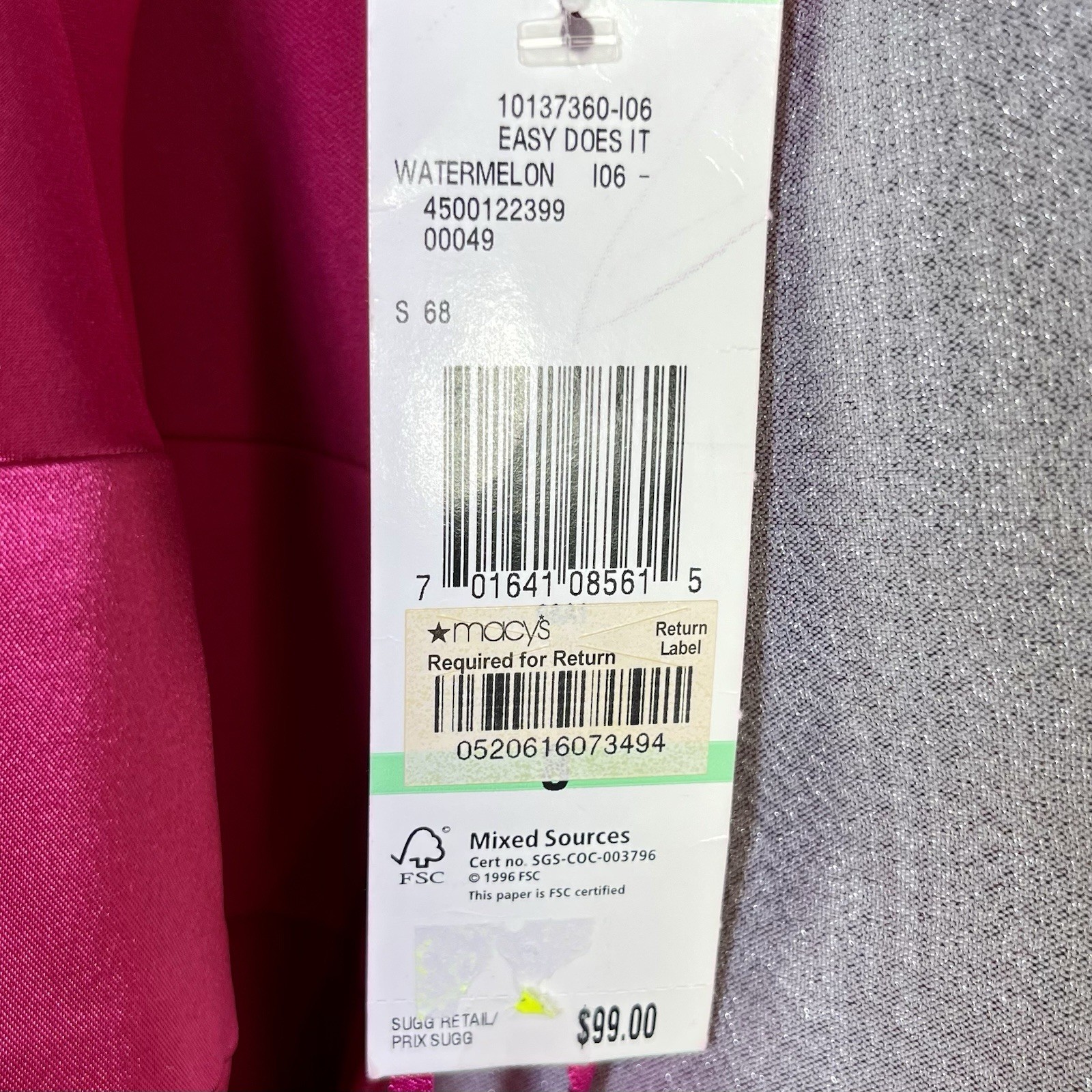 EVAN PICONE Watermelon Pink Silky Halter Sleeveless Cocktail Party Dress Sz 10
