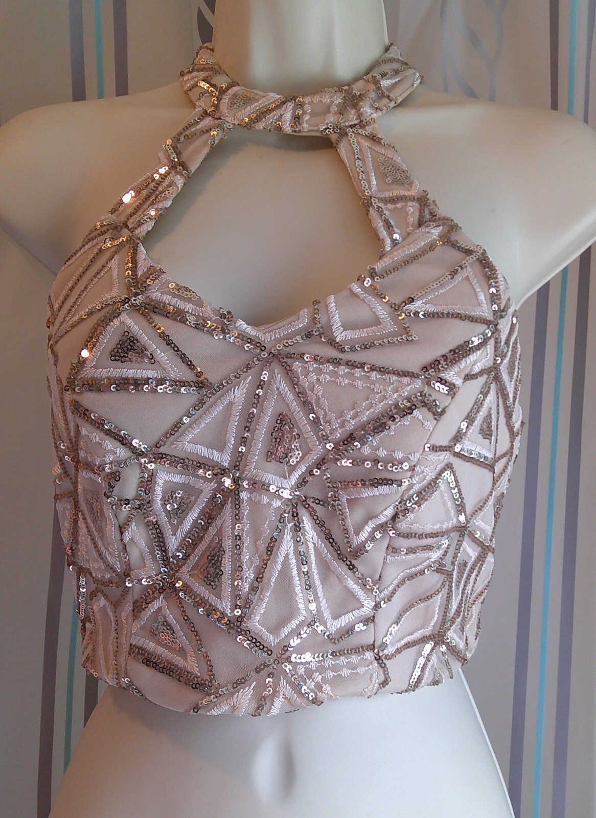 NEW “TLC Say Yes to the Dress” Sequins Prom/Wedding Dress Top Jr Woman Sz 3