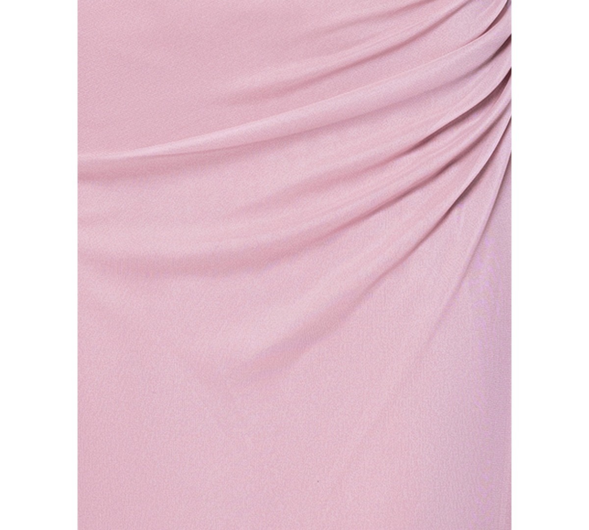 Betsy & Adam Draped Gown Lace Flutter Sleeve Ruched Ruffled Rose Pink Size 14