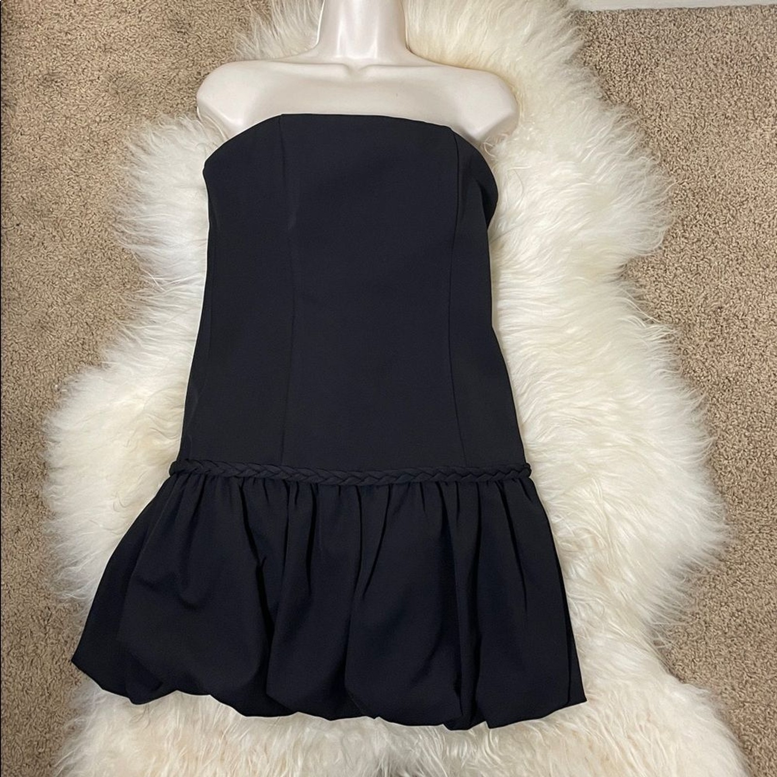 One33social Elegant Black Strapless Dress NWT