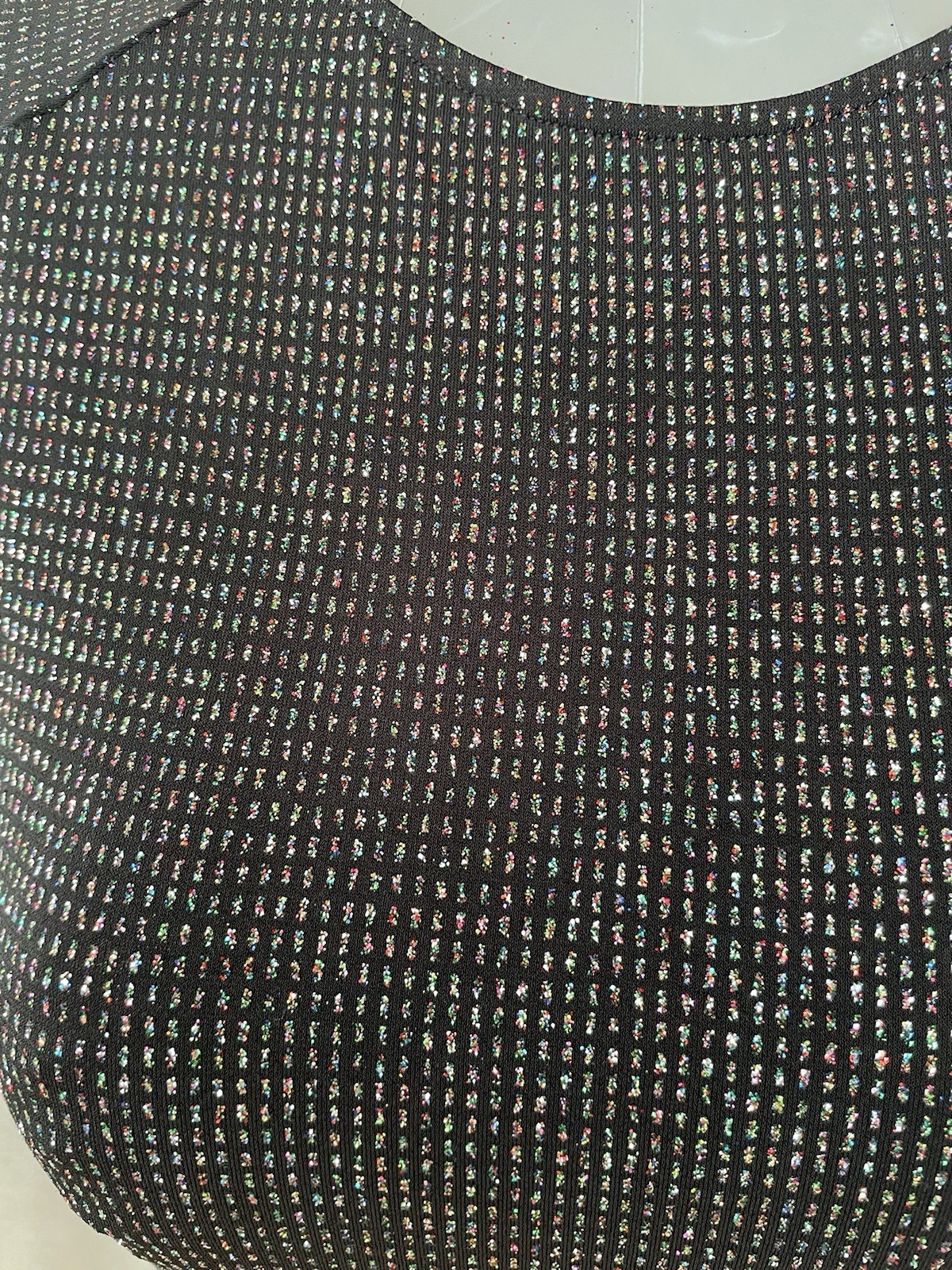 Opening Ceremony Elegant Black Sparkle Dress mini long sleeve size Large