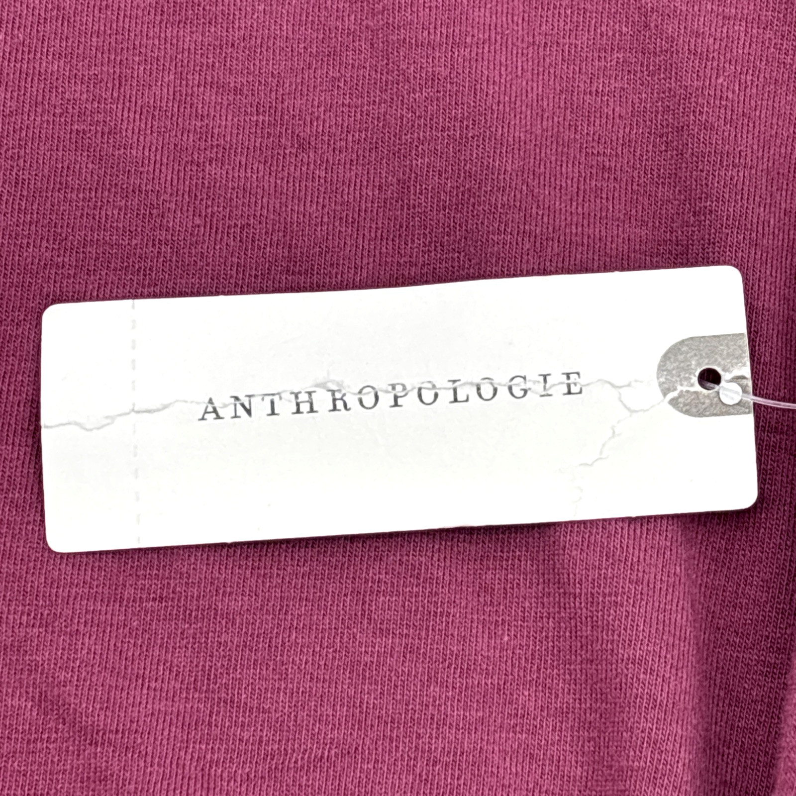 Anthropologie Daily Practice Tie Breaker Long-Sleeve Midi Dress Size S Plum NWT