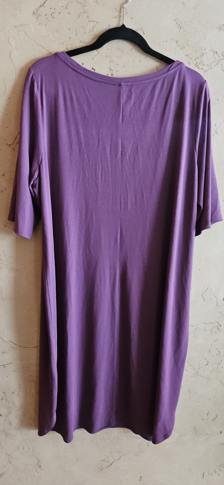 Eileen Fisher CURAN Viscose Jersey Bateau Neck X/L Dress MSRP$178