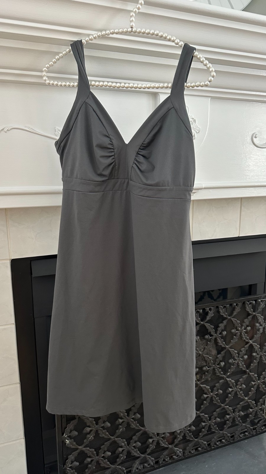 Patagonia Minette Dress Women Size Large Gray Sleeveless Outdoor Sporty Active