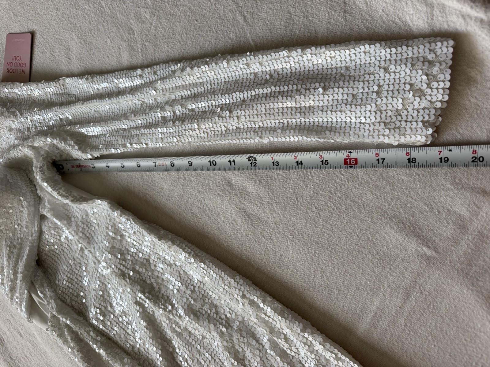 Hello Molly White Ribbed Mini Dress Sweetheart Open Back Tie Stretch M