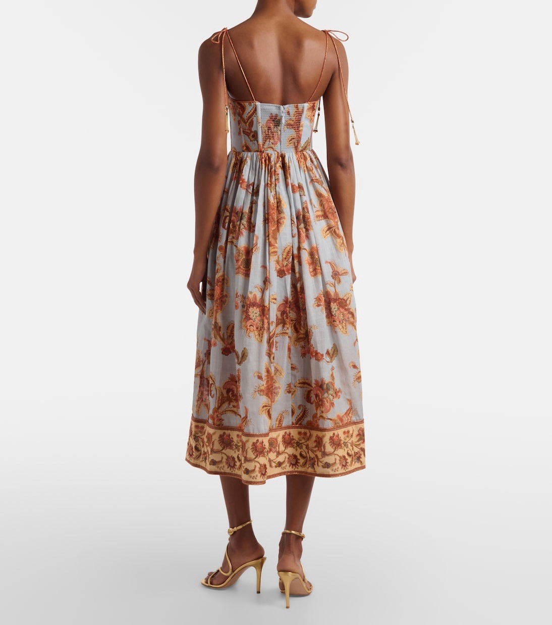 Zimmermann ASTER CORSET MIDI DRESS $ 995 Size 0