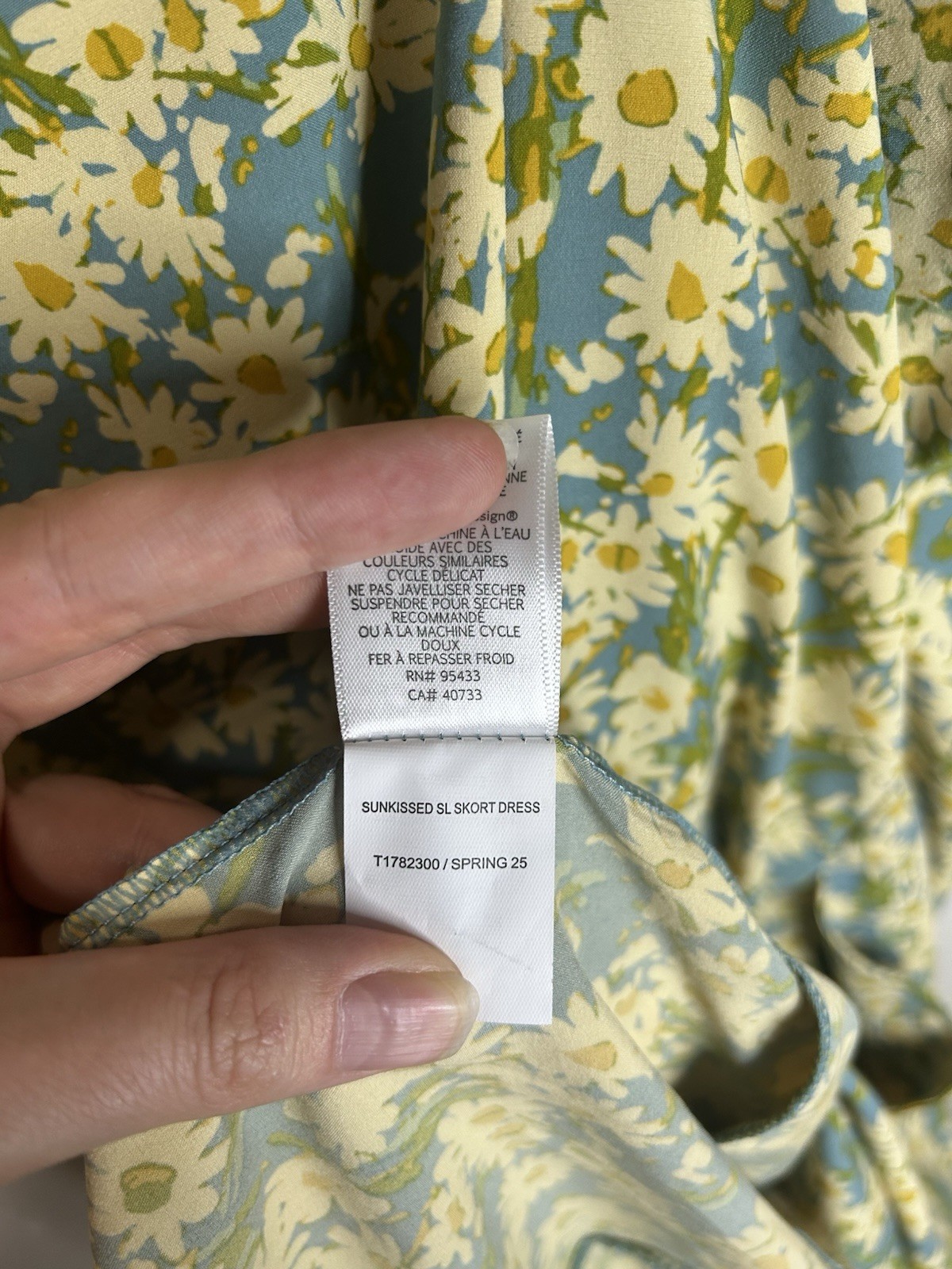 Toad&Co Sunkissed Skort Dress Medium Daisy Floral Built In Shorts Spring 2025
