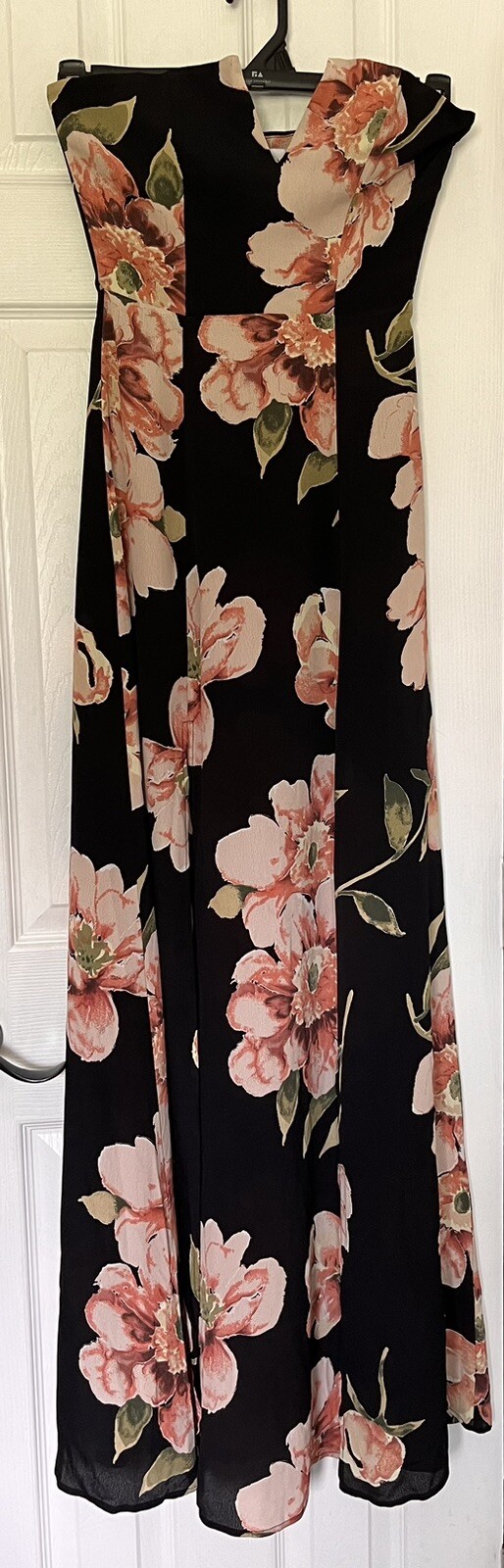 Roe + May Maxi Dress Strapless Floral Size S