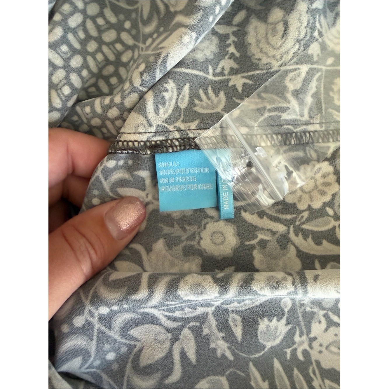 J.McLaughlin Black & Ivory Patterned V-Neck Midi Dress