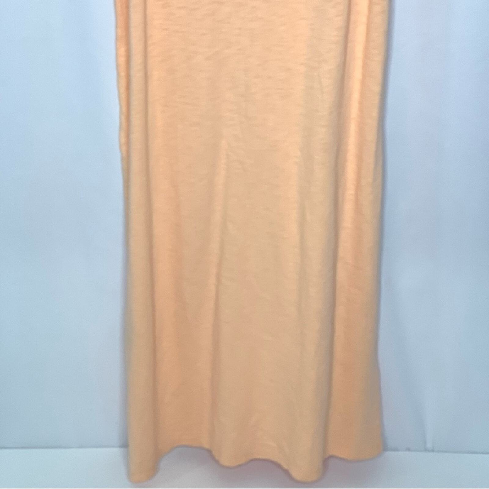 Universal Thread Womens Maxi T Shirt Dress Peachy Size Large Orange Sleeveless