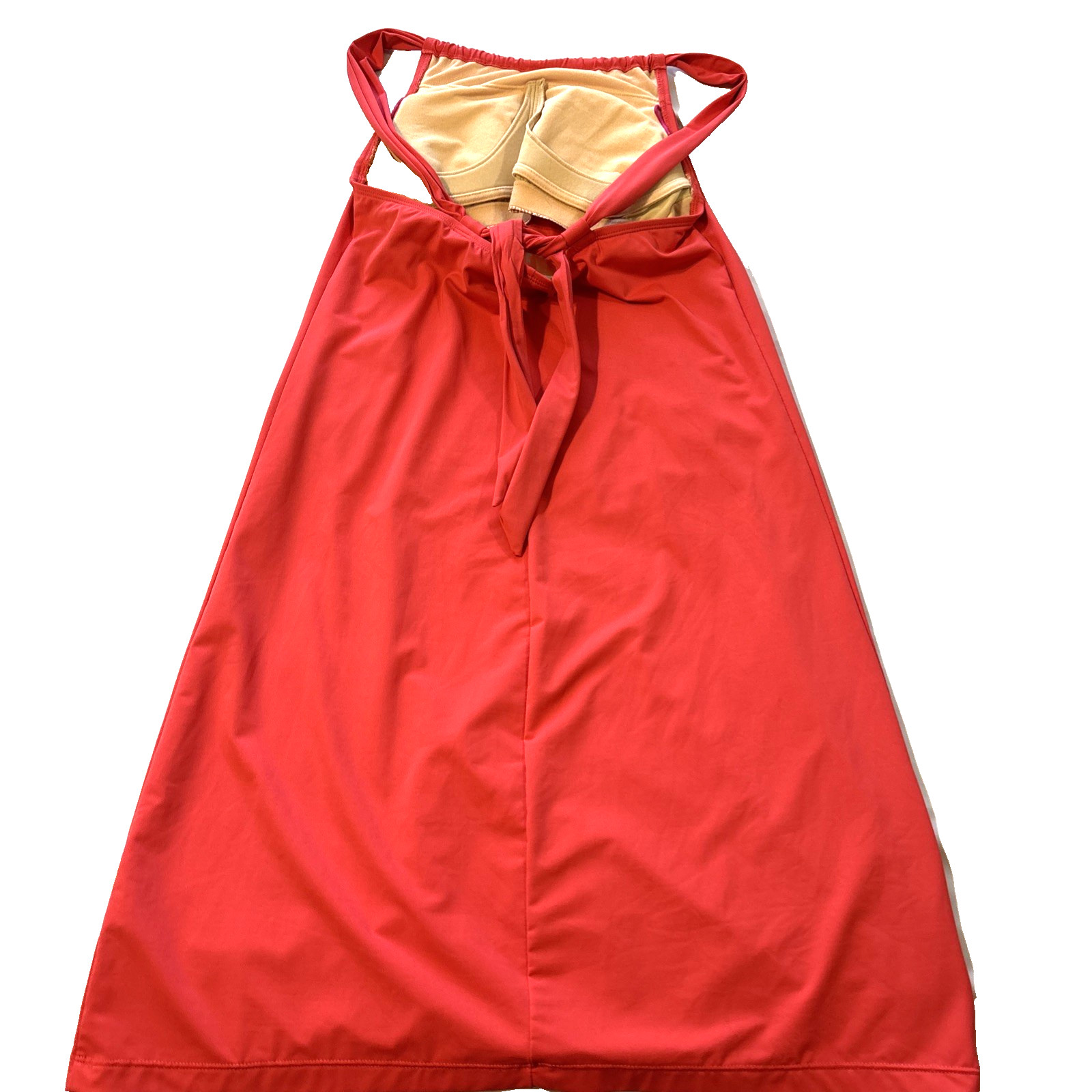 Athleta Kokomo Swim Dress Halter Tie Back Padded Built in Bra Swim Women’s Small