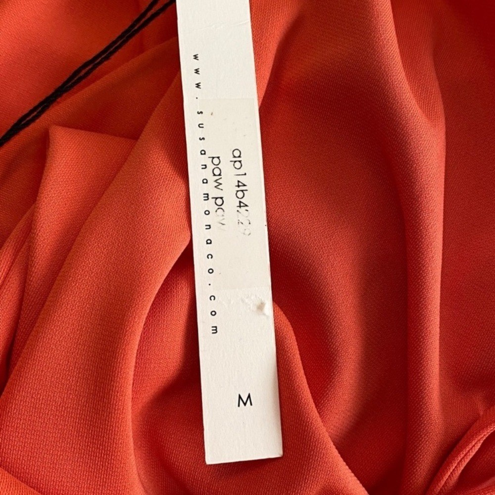 Susana Monaco Maxi Dress Orange size medium NWT