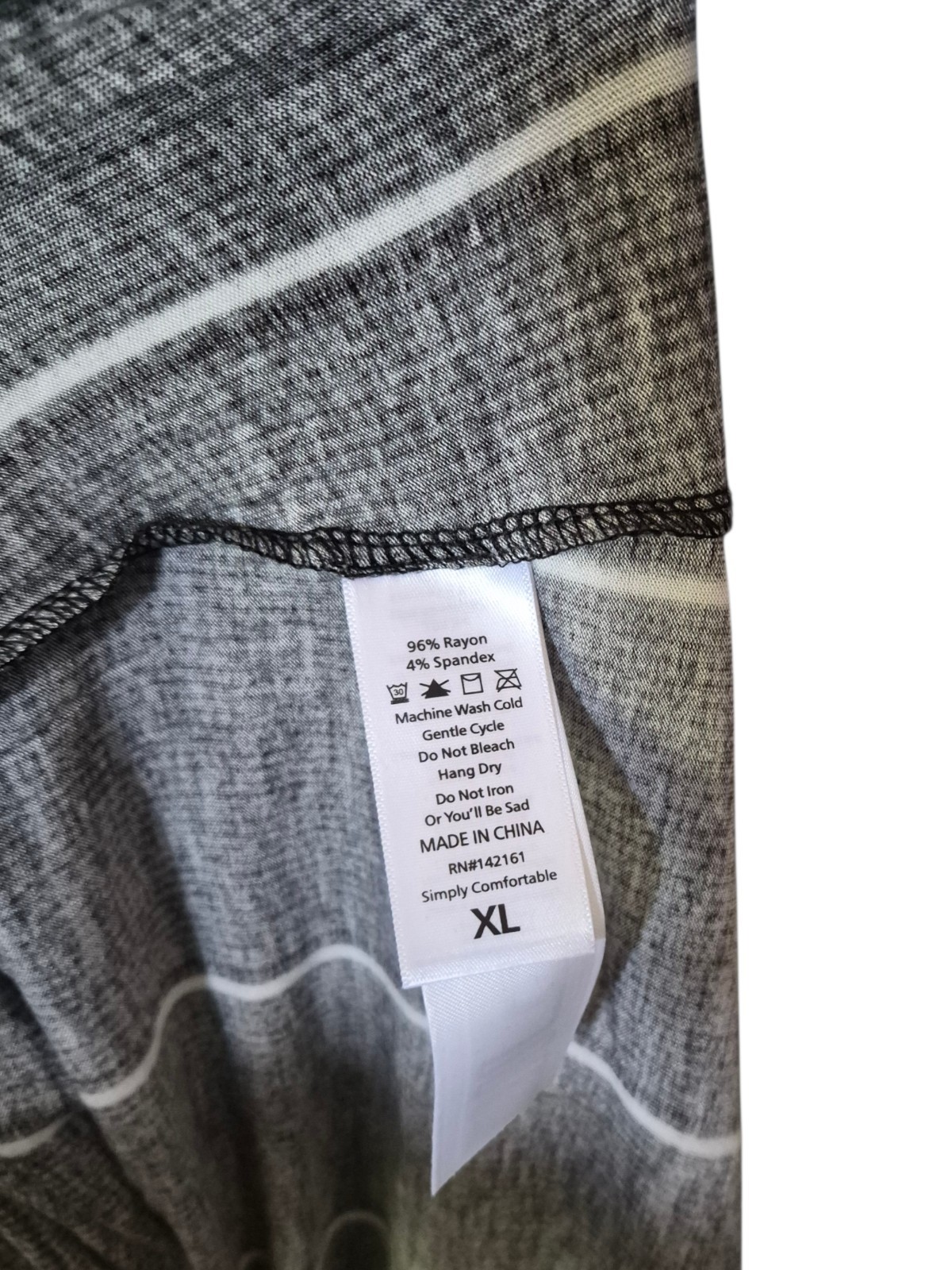 LuLaRoe Vertical Striped XL Macy V Neck Maxi Dress Gray White Stripes NEW!