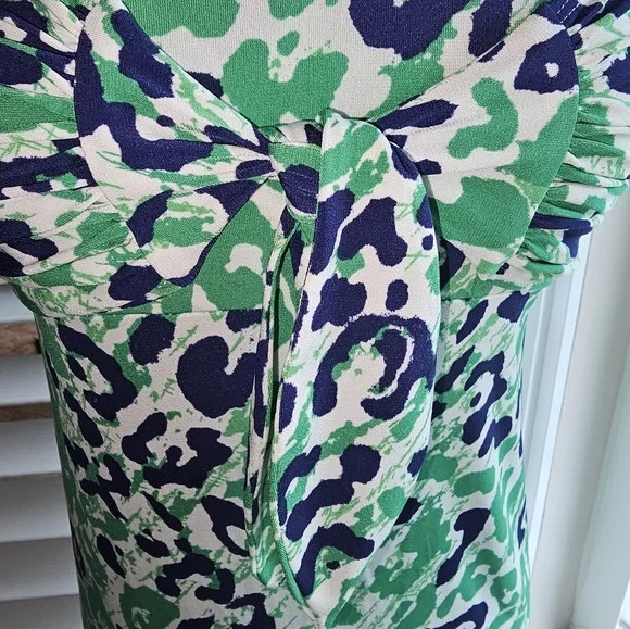 NEW Allen B. By Allen Schwartz Maxi Dress Green Multicolor S