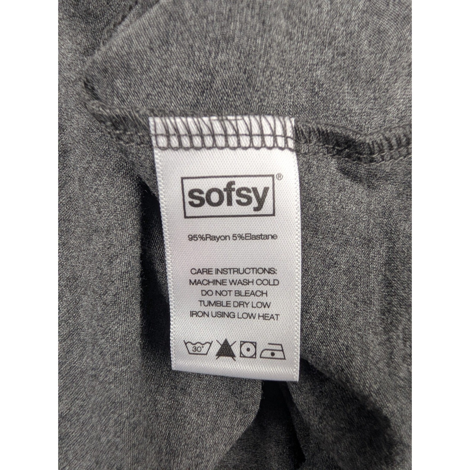 Sofsy Maternity Nursing Dress Heather Grey Tie Front Short Sleeve XL NWT