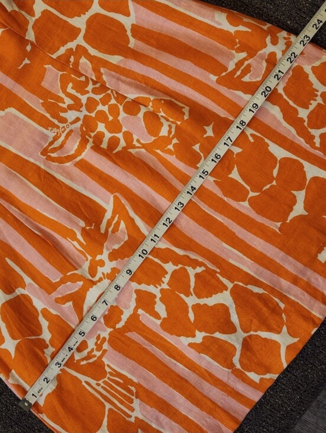 🆕️ 🦒SIZE 14 Lilly Pulitzer X Target🦒 – “Giraffeeey” Orange/White Linen Dress