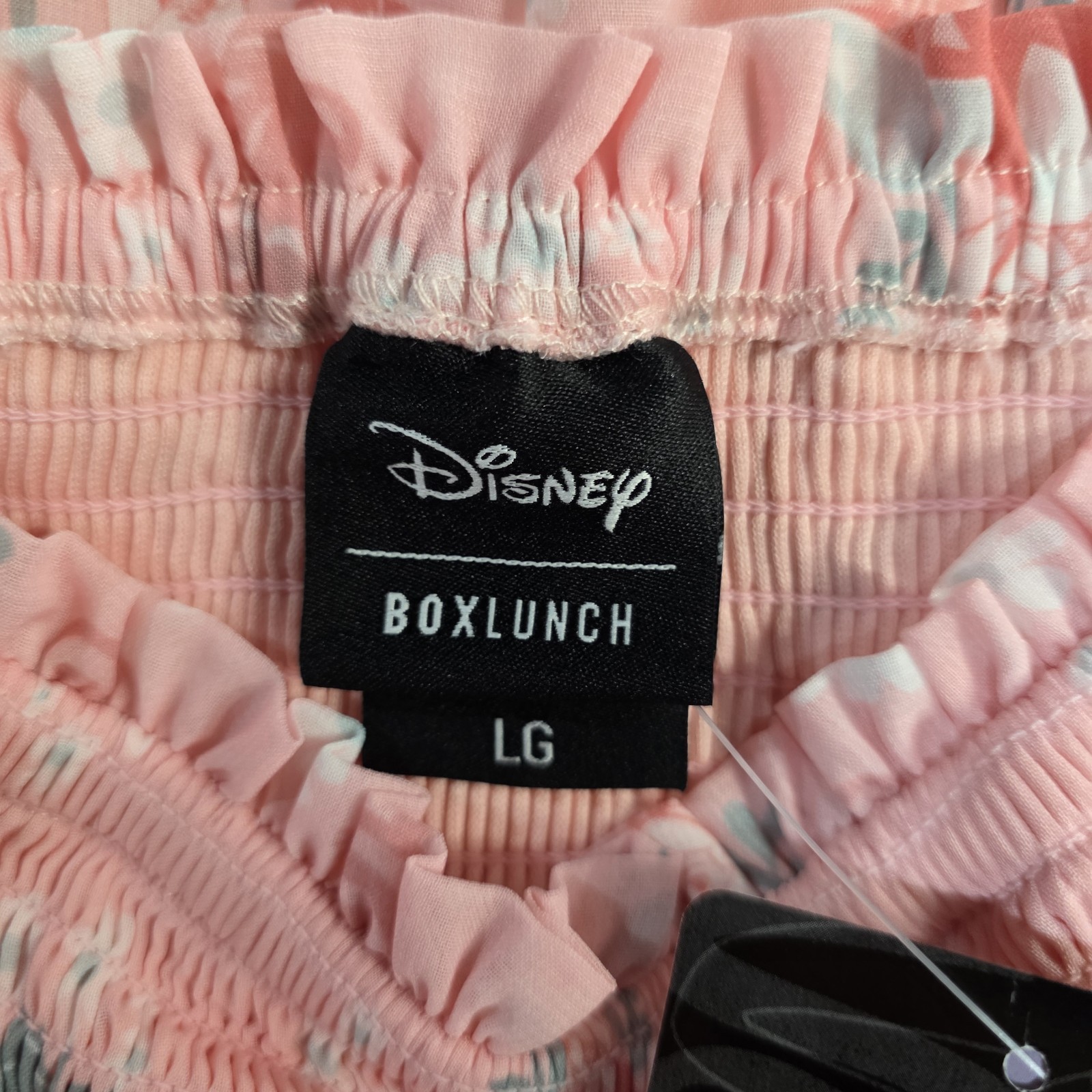 New Disney BoxLunch Smocked Dress Large Pink Alice in Wonderland Her Universe