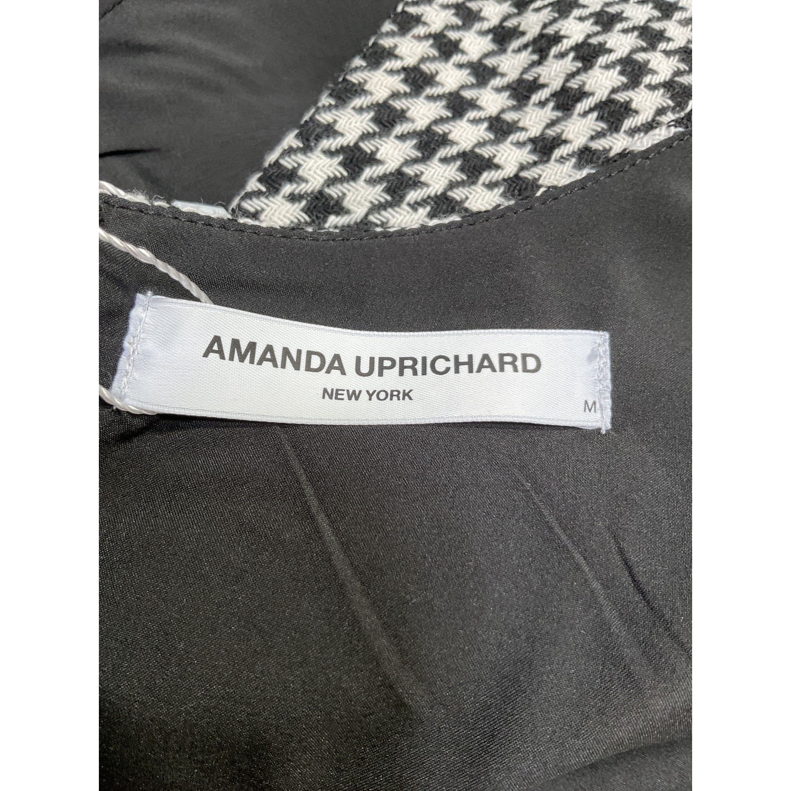 Amanda Uprichard ‘Amabella’ Black Poly Dress Size M