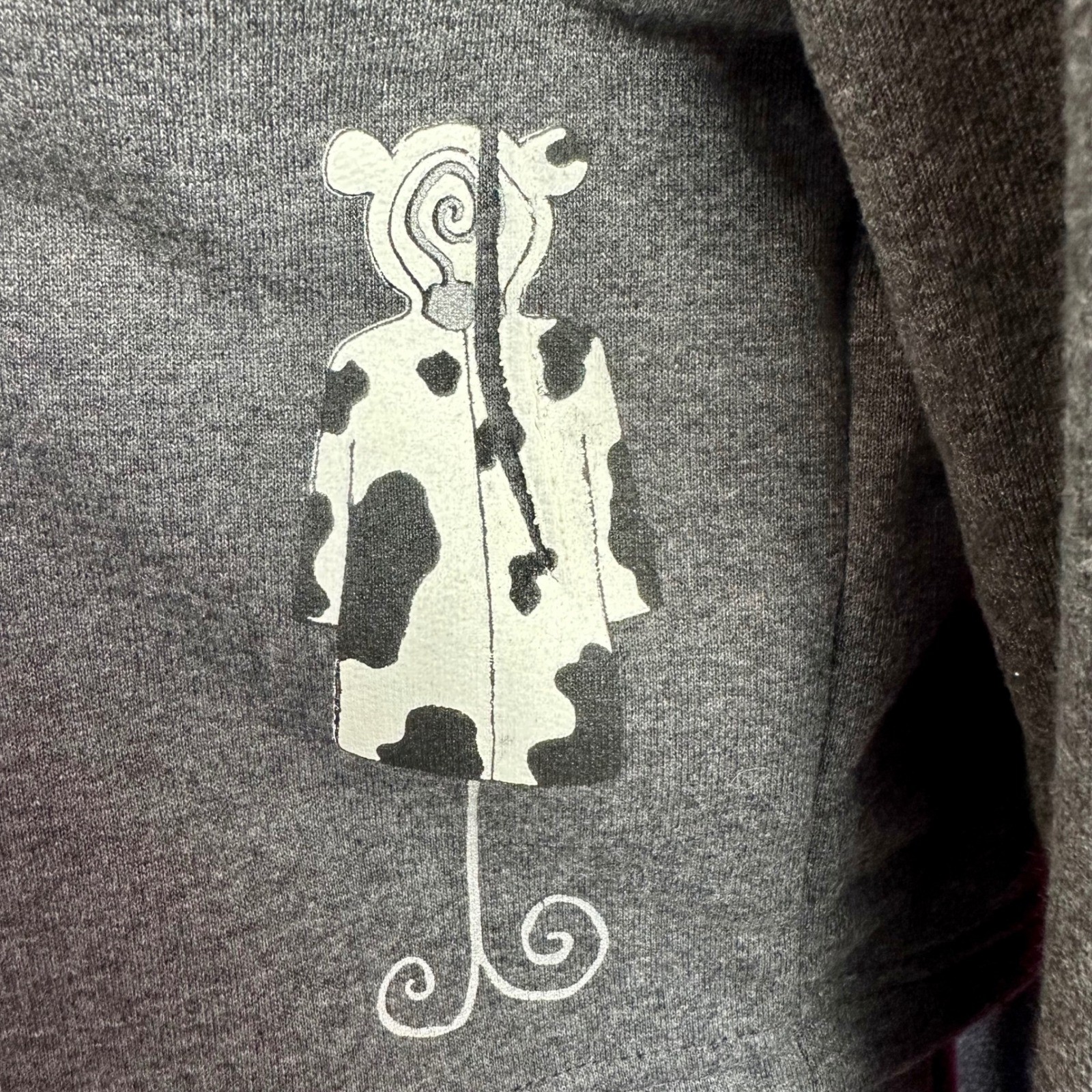 2 Piece Set Graphic Maxi Long Dress Cardigan Gray Fashion Artsy Novelty S Cite
