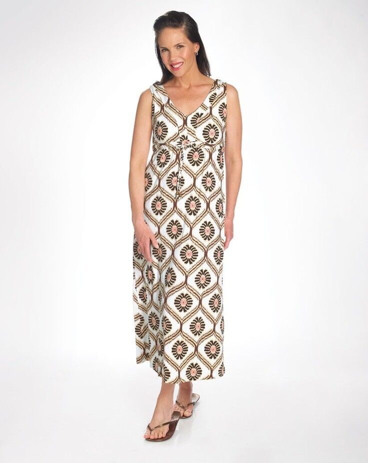 MED FRESH PRODUCE NWT grey FIJI BEACHCOMBER DRESS Long