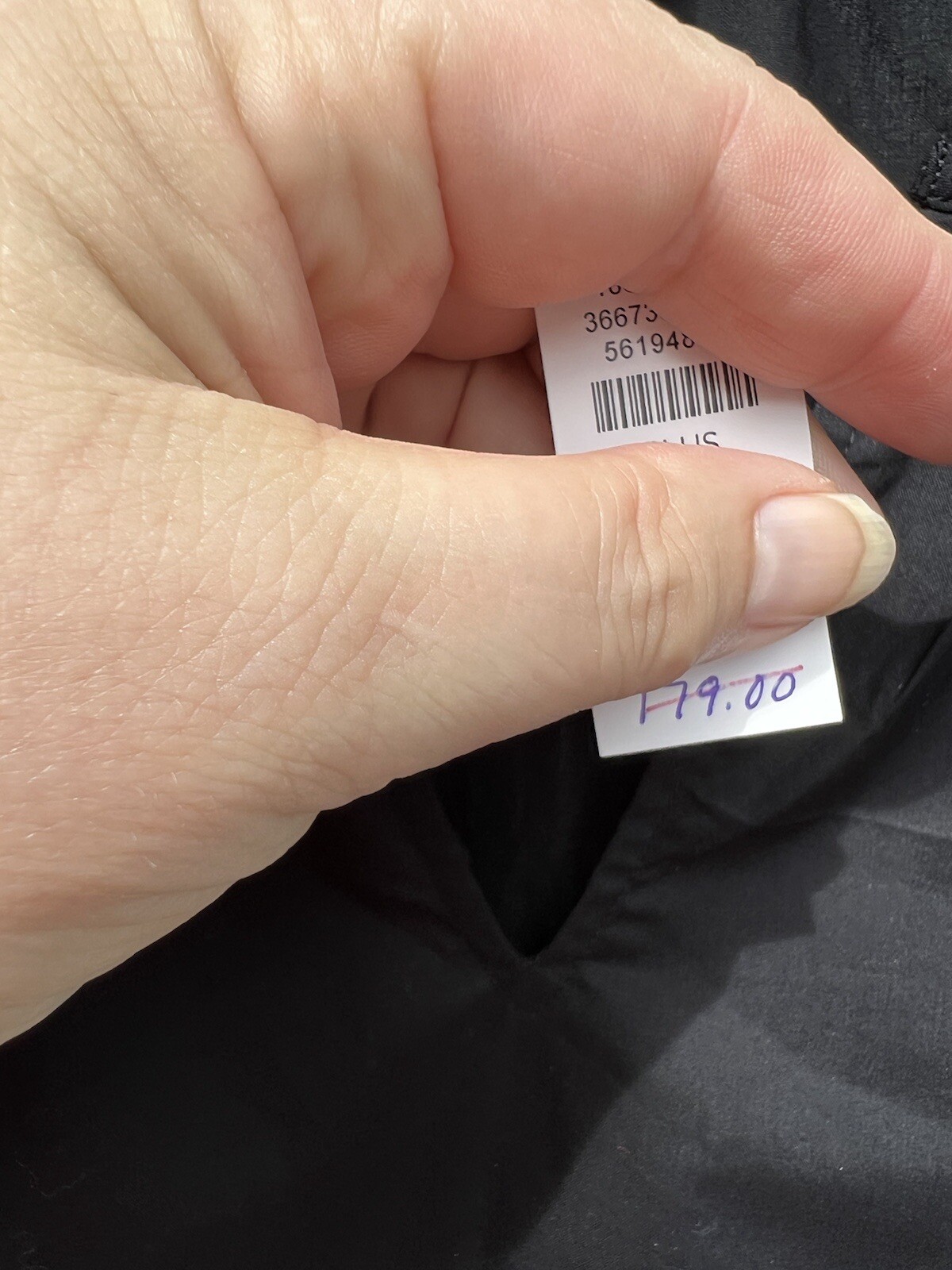 NWT Talbots Pretty Black 100% Cotton Round Split Neck 3/4 Sleeve MIDI Dress 20W