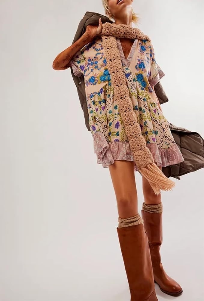 Free People Agnes Printed Mini Dress Small S NEW
