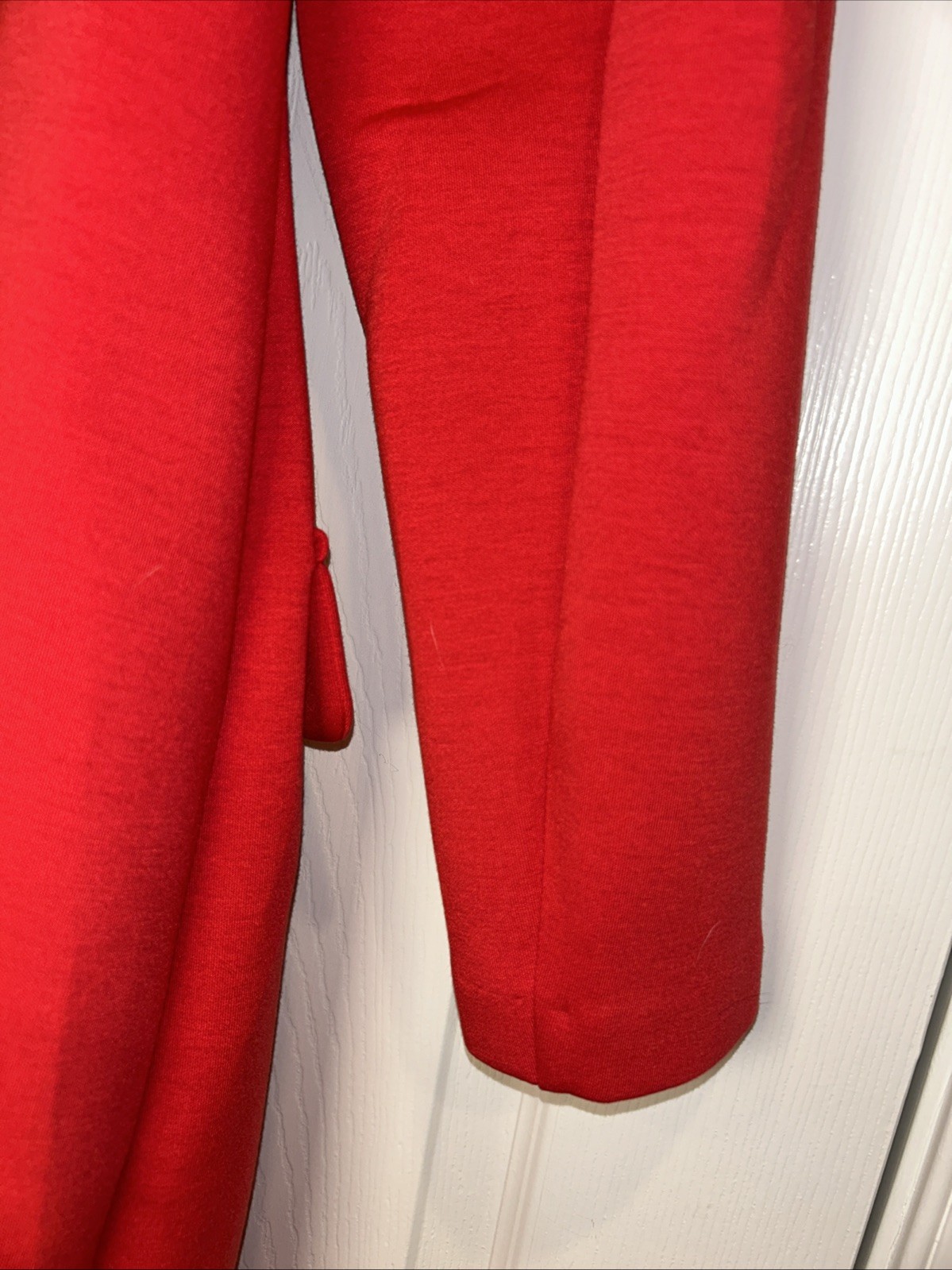 Rare Women’s Size 18 Red Custom Stretch Long Sleeve Dress From NYC Dress Maker