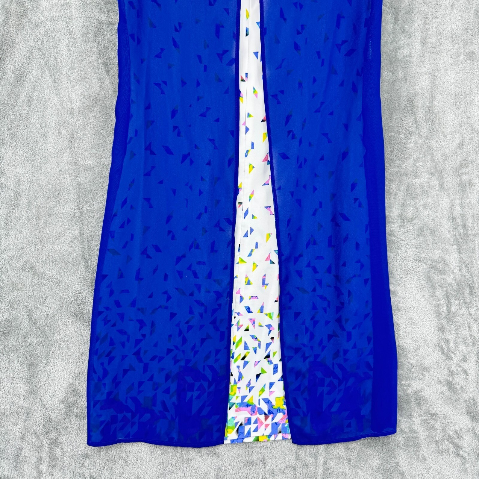 Lily Dress Womens Medium Abstract Button Career Classic Sheath Career Casual Zip