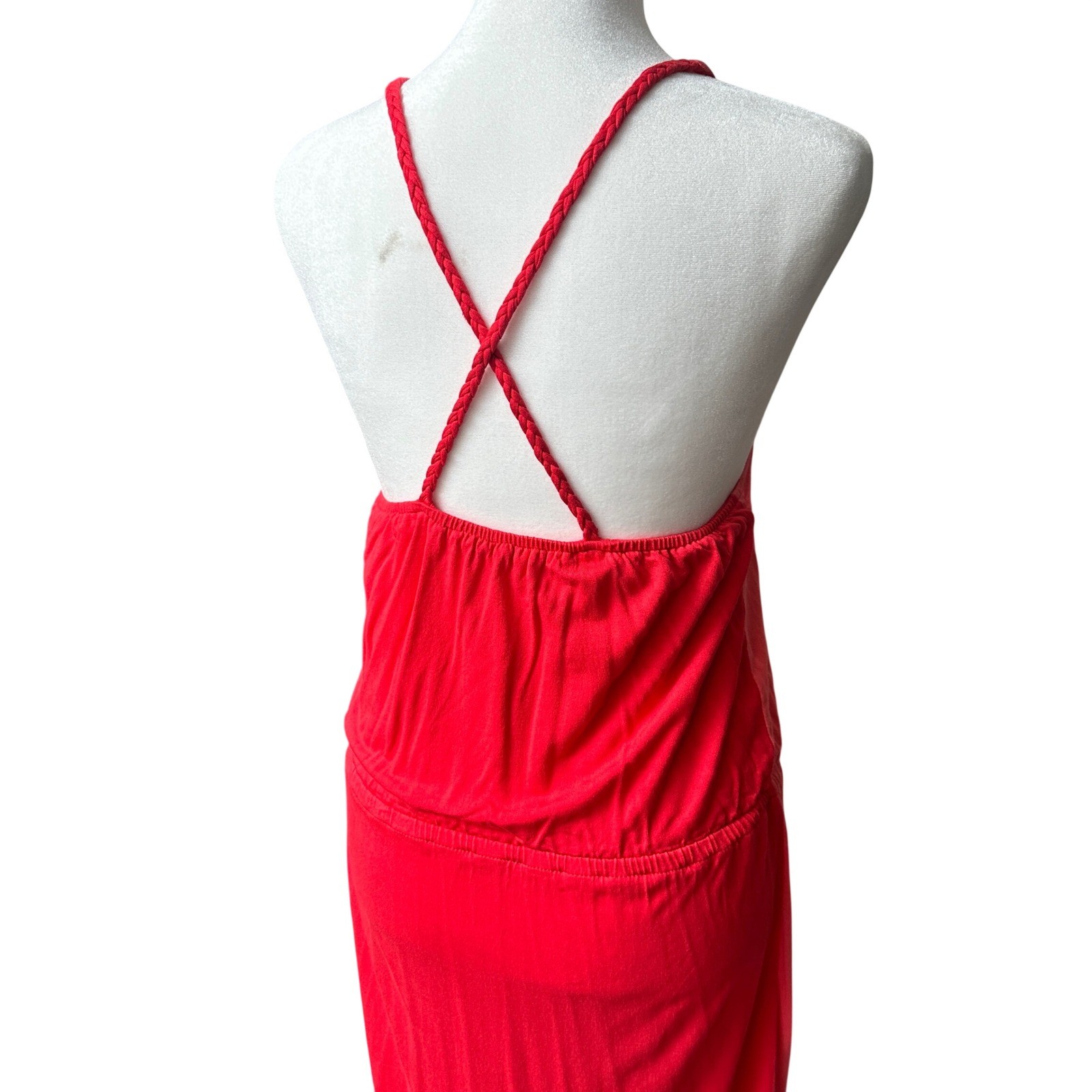 Mossimo Colorblock Maxi Dress Womens Size MED Braided Straps