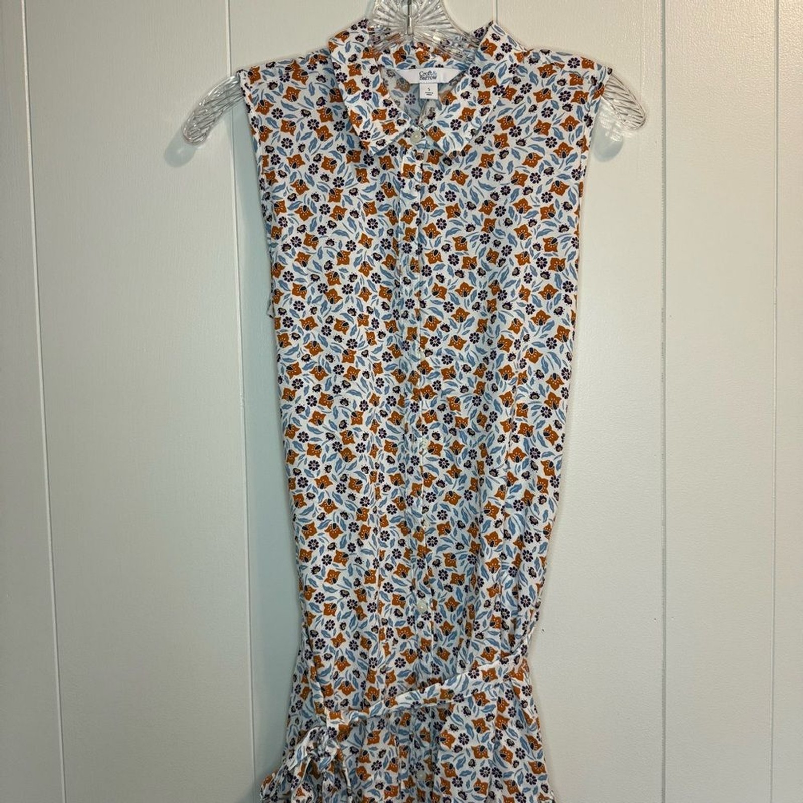 Croft & Barrow Floral Cottagecore Midi Tiered Dress Womans Size Small