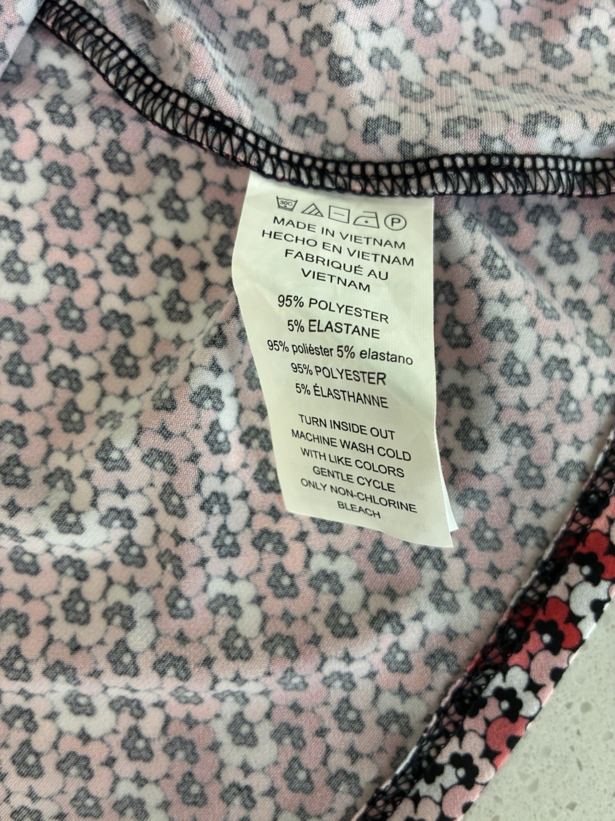 Michael Michael Kors Shift Dress Keyhole Sleeveless Floral Jersey Knee [XS]